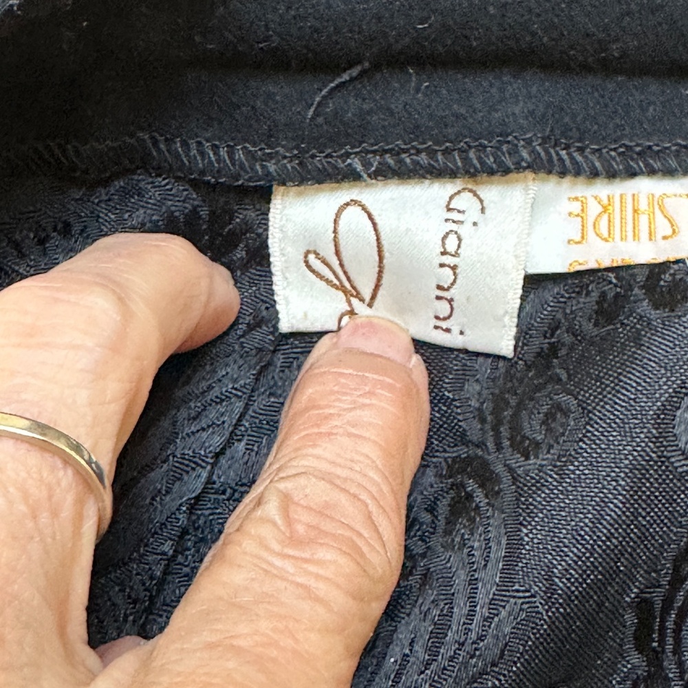 Vintage Genny Gianni Versace Wool Wrap Skirt Made In Italy - Picture 5 of 16